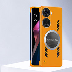 Hard Rigid Plastic Matte Finish Case Back Cover with Mag-Safe Magnetic for Huawei Nova 11 SE Orange