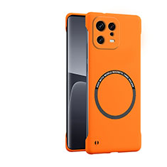 Hard Rigid Plastic Matte Finish Case Back Cover with Mag-Safe Magnetic for Xiaomi Mi 13 Pro 5G Orange