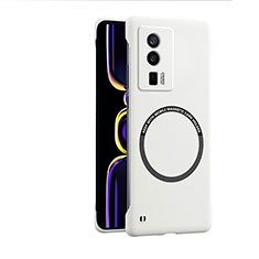 Hard Rigid Plastic Matte Finish Case Back Cover with Mag-Safe Magnetic for Xiaomi Redmi K60 Pro 5G White