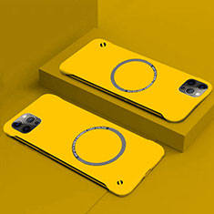 Hard Rigid Plastic Matte Finish Case Back Cover with Mag-Safe Magnetic P01 for Apple iPhone 15 Plus Yellow