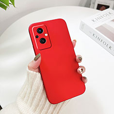 Hard Rigid Plastic Matte Finish Case Back Cover YK1 for Oppo Reno7 Lite 5G Red