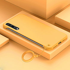 Hard Rigid Plastic Matte Finish Case Back Cover YK1 for Samsung Galaxy A70 Yellow