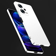 Hard Rigid Plastic Matte Finish Case Back Cover YK1 for Xiaomi Redmi Note 12 5G White