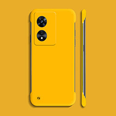 Hard Rigid Plastic Matte Finish Case Back Cover YK2 for Oppo A58 5G Yellow