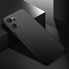 Hard Rigid Plastic Matte Finish Case Back Cover YK2 for Oppo Reno7 SE 5G Black