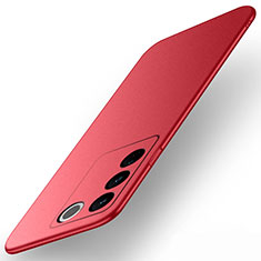 Hard Rigid Plastic Matte Finish Case Back Cover YK2 for Vivo V27 5G Red