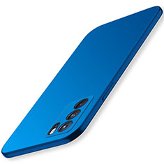 Hard Rigid Plastic Matte Finish Case Back Cover YK3 for Oppo Reno6 5G Blue