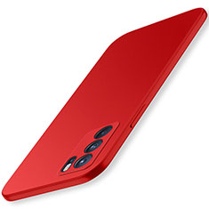 Hard Rigid Plastic Matte Finish Case Back Cover YK3 for Oppo Reno6 5G Red