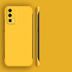 Hard Rigid Plastic Matte Finish Case Back Cover YK4 for Xiaomi Poco F5 Pro 5G Yellow
