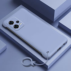 Hard Rigid Plastic Matte Finish Case Back Cover YK4 for Xiaomi Redmi Note 12 5G Lavender Gray