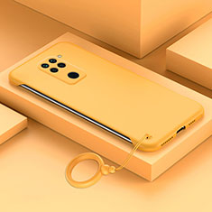 Hard Rigid Plastic Matte Finish Case Back Cover YK4 for Xiaomi Redmi Note 9 Yellow