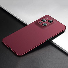 Hard Rigid Plastic Matte Finish Case Back Cover YK5 for Oppo Find X3 Pro 5G Red