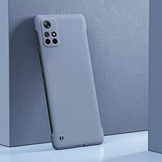 Hard Rigid Plastic Matte Finish Case Back Cover YK5 for Xiaomi Poco M4 Pro 5G Lavender Gray