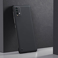 Hard Rigid Plastic Matte Finish Case Back Cover YK5 for Xiaomi Redmi 9T 4G Black