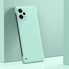 Hard Rigid Plastic Matte Finish Case Back Cover YK5 for Xiaomi Redmi Note 12 5G Cyan