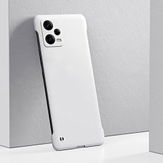 Hard Rigid Plastic Matte Finish Case Back Cover YK5 for Xiaomi Redmi Note 12 5G White