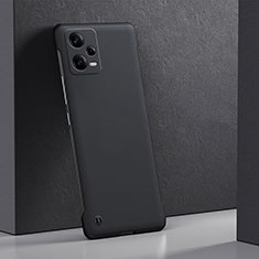 Hard Rigid Plastic Matte Finish Case Back Cover YK5 for Xiaomi Redmi Note 12 Pro 5G Black