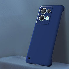 Hard Rigid Plastic Matte Finish Case Back Cover YK6 for Oppo Reno8 5G Blue
