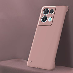 Hard Rigid Plastic Matte Finish Case Back Cover YK6 for Oppo Reno8 5G Pink