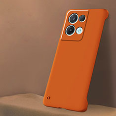 Hard Rigid Plastic Matte Finish Case Back Cover YK6 for Oppo Reno8 Pro 5G Orange