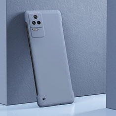 Hard Rigid Plastic Matte Finish Case Back Cover YK6 for Xiaomi Poco F4 5G Lavender Gray