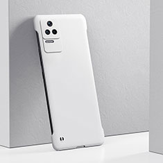Hard Rigid Plastic Matte Finish Case Back Cover YK6 for Xiaomi Poco F4 5G White