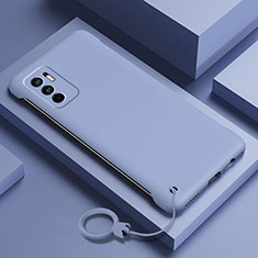Hard Rigid Plastic Matte Finish Case Back Cover YK6 for Xiaomi Redmi Note 11 SE 5G Lavender Gray