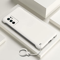 Hard Rigid Plastic Matte Finish Case Back Cover YK6 for Xiaomi Redmi Note 11 SE 5G White