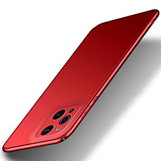 Hard Rigid Plastic Matte Finish Case Back Cover YK8 for Oppo Find X3 5G Red