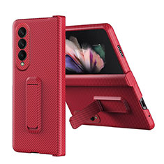 Hard Rigid Plastic Matte Finish Case Back Cover ZL1 for Samsung Galaxy Z Fold3 5G Red