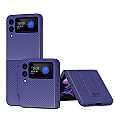 Hard Rigid Plastic Matte Finish Case Back Cover ZL2 for Samsung Galaxy Z Flip3 5G Blue