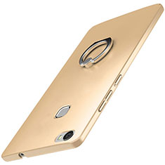 Hard Rigid Plastic Matte Finish Case Cover with Finger Ring Stand A01 for Huawei Honor Note 8 Gold