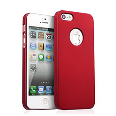 Hard Rigid Plastic Matte Finish Case for Apple iPhone 5S Red