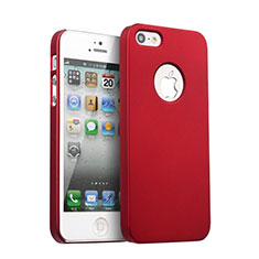 Hard Rigid Plastic Matte Finish Case for Apple iPhone SE Red