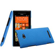 Hard Rigid Plastic Matte Finish Case for HTC 8X Windows Phone Blue