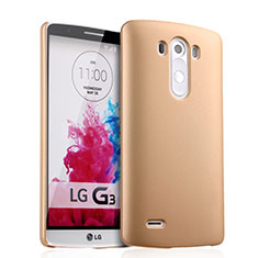 Hard Rigid Plastic Matte Finish Case for LG G3 Gold