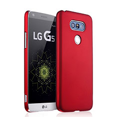 Hard Rigid Plastic Matte Finish Case for LG G5 Red