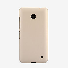 Hard Rigid Plastic Matte Finish Case for Nokia Lumia 635 Gold