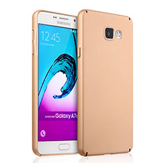 Hard Rigid Plastic Matte Finish Case for Samsung Galaxy A7 (2016) A7100 Gold