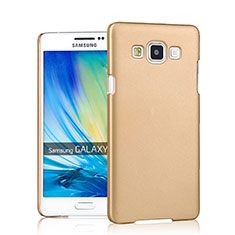 Hard Rigid Plastic Matte Finish Case for Samsung Galaxy A7 SM-A700 Gold