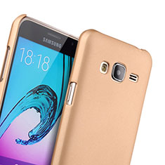 Hard Rigid Plastic Matte Finish Case for Samsung Galaxy J3 Gold