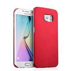 Hard Rigid Plastic Matte Finish Case for Samsung Galaxy S6 Edge SM-G925 Red