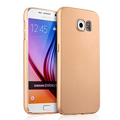 Hard Rigid Plastic Matte Finish Case for Samsung Galaxy S6 SM-G920 Gold