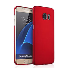 Hard Rigid Plastic Matte Finish Case for Samsung Galaxy S7 Edge G935F Red