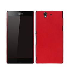 Hard Rigid Plastic Matte Finish Case for Sony Xperia Z L36h Red
