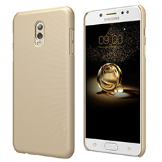 Hard Rigid Plastic Matte Finish Case M04 for Samsung Galaxy C8 C710F Gold