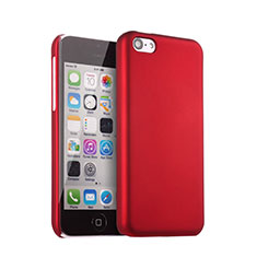 Hard Rigid Plastic Matte Finish Cover for Apple iPhone 5C Red