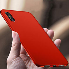 Hard Rigid Plastic Matte Finish Cover for Apple iPhone Xs Red