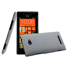 Hard Rigid Plastic Matte Finish Cover for HTC 8X Windows Phone Gray