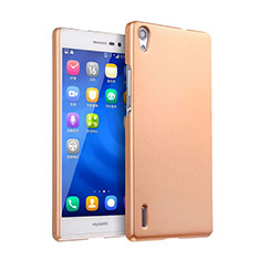 Hard Rigid Plastic Matte Finish Cover for Huawei Ascend P7 Gold